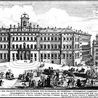 Prospetto e Veduta del Palazzo della Curia Romana per residenza de' Tribunali nuovamente fabbricato sul' Monte Citatorio