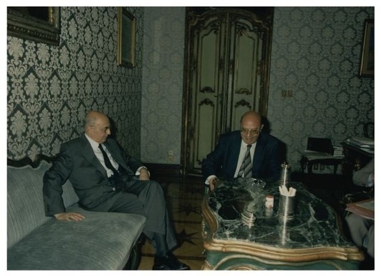 Incontro del Presidente Napolitano con il Presidente del C.S.M. dott. Galloni
