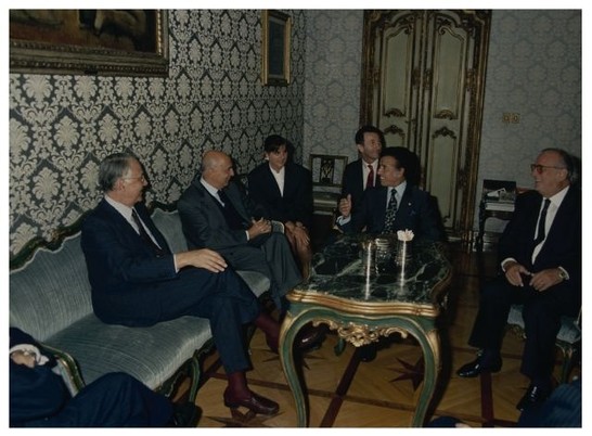 Incontro del Presidente Napolitano con il Presidente argentino Carlos Menem