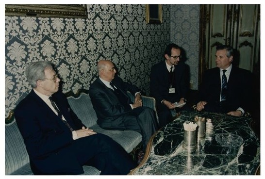 Il Presidente Napolitano incontra il Ministro degli esteri dell'Ucraina Anatolij Maksimovic Zlenko