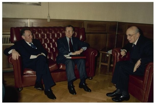 Il Presidente Napolitano riceve Jacques Delors e successivo convegno