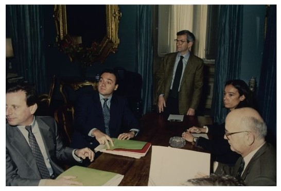 Il Presidente VIOLANTE incontra la delegazione Francese