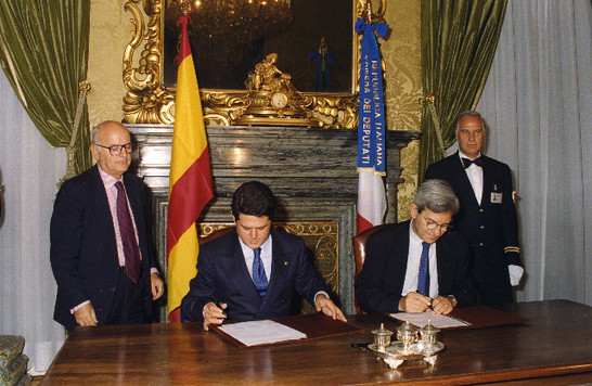 Firma del Protocollo di Collaborazione tra la Camera dei deputati e il Congresso dei deputati del Regno di Spagna