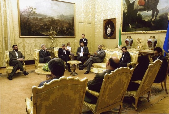 Il Presidente della Camera dei deputati, Pier Ferdinando Casini, riceve una delegazione dell'Assemblea Consultiva Islamica dell'Iran guidata dall'On. Davud Soleimani