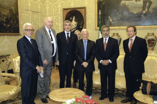 Il Presidente della Camera dei deputati, Pier Ferdinando Casini, riceve il Presidente dell'Unione Interparlamentare cileno, Paez Verdugo