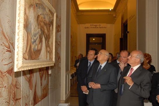 Inaugurazione della Mostra 'Il fregio di Giulio Aristide Sartorio'