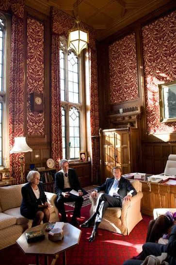 Londra - Il Presidente della Camera dei deputati Gianfranco Fini incontra la Speaker della Camera dei Lord Baronessa Helene Valerie Hayman