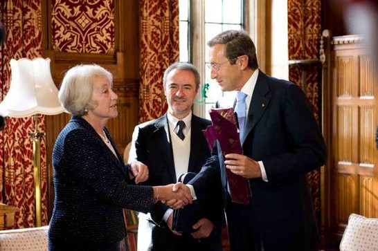 Londra - Il Presidente della Camera dei deputati Gianfranco Fini incontra la Speaker della Camera dei Lord Baronessa Helene Valerie Hayman