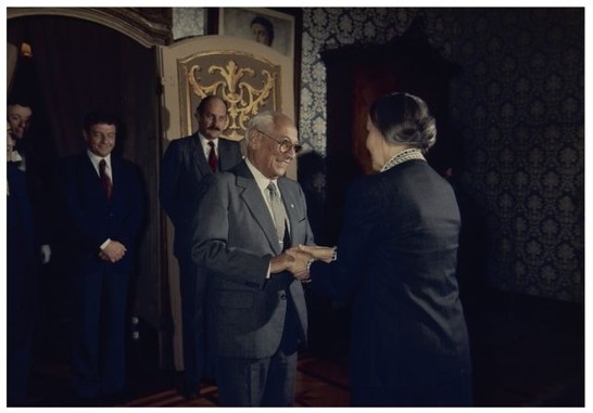 Il Presidente on. Iotti riceve il Presidente della Camera argentina