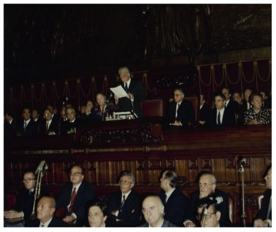 Giuramento del Presidente della Repubblica on. Francesco Cossiga