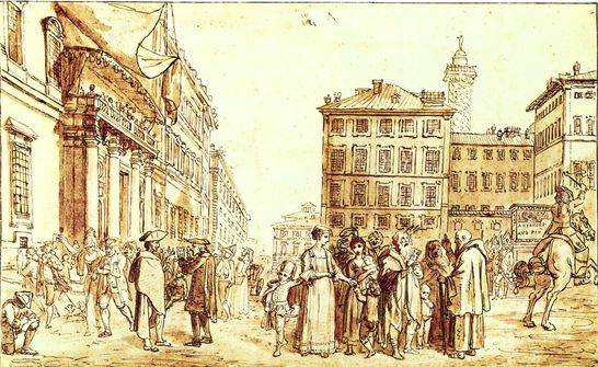 L'estrazione del lotto a Montecitorio (Museo di Roma)