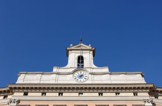 Veduta della Vela campanaria della facciata principale