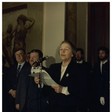 Inaugurazione mostra del pittore 'Sartorio' nella Sala della Regina