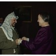 Il Presidente della Camera dei Deputati Nilde Iotti riceve il leader dell'O.L.P. Yasser Arafat