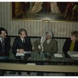 Il Presidente della Commissione Esteri della Camera dei Deputati Flaminio Piccoli incontra il leader dell'O.L.P. Yasser Arafat
