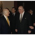 Incontro tra il Presidente della Camera dei Deputati Oscar Luigi Scalfaro e il Presidente del Senato Giovanni Spadolini