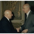 Il Presidente della Camera dei Deputati Giorgio Napolitano incontra il Presidente della Corte di Cassazione Aldo Corasaniti