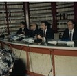 Il Presidente della Camera dei Deputati Giorgio Napolitano presiede la Commissione Bilancio