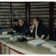 Il Presidente della Camera dei Deputati Giorgio Napolitano presiede la Commissione Bilancio