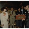 Cerimonia della consegna del ventaglio al Presidente della Camera dei Deputati Irene Pivetti  dalla Stampa Parlamentare