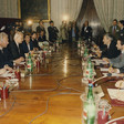 Il Presidente della Camera dei deputati, Luciano Violante, a colloquio con il Presidente dei Ministri della Baviera, Edmund Stoiber