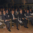 Il Presidente della Repubblica, Oscar Luigi Scalfaro, e gli altri ospiti, assistono allaTavola Rotonda: 'Chi governa le telecomunicazioni'
