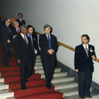 Il Presidente della Camera dei deputati, Luciano Violante, riceve il Segretario Generale, dell'Onu Kofi Annan