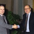 Il Segretario Generale della Camera dei deputati, Mauro Zampini, riceve il Segretario Generale della Camera dei Lords, Michel Davies