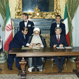 Firma del Protocollo d'intesa tra il Presidente della Camera dei deputati, Luciano Violante, e il Presidente della Repubblica islamica dell'Iran, Ali Akbar Nategh-Nouri