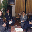Il Vicepresidente della Camera dei Deputati Pierluigi Petrini incontra il Parlamentare austriaco Walter Schwimmer
