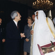 Il Presidente della Camera dei Deputati Luciano Violante riceve S.A.R. del Qatar Hamad P. Khalifa Al-Thani.