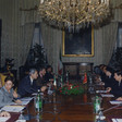 Il Presidente della Camera dei Deputati Luciano Violante riceve il Primo Ministro della Cina Zhu Rongji