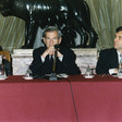 Il Presidente della Camera dei deputati, Luciano Violante, riceve il Presidente della Repubblica Federale di Jugoslavia, Vojislav Kostunica
