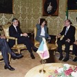 Il Presidente della Camera dei deputati, Pier Ferdinando Casini, riceve il Presidente della Repubblica austriaca, Thomas Klestil