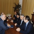Il Vice Presidente della Camera dei deputati, Alfredo Biondi, riceve il Vice Presidente dell'Assemblea di Serbia e Montenegro, Milorad Trljevic