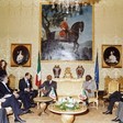 Il Presidente della Camera dei deputati, Pier Ferdinando Casini, a colloquio con il Presidente della Repubblica del Senegal, Abdoulaye Wade