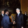 Il Presidente della Camera dei deputati, Pier Ferdinando Casini, riceve il Presidente della Repubblica della Guinea Equatoriale, Obiang Nguema Mbasogo