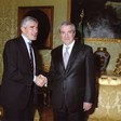 Il Presidente della Camera dei deputati, Pier Ferdinando Casini, riceve il Primo Ministro di Romania, Calin Popescu Taricenau