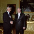 Il Presidente della Camera dei deputati, Pier Ferdinando Casini, riceve il Primo Ministro di Romania, Calin Popescu Taricenau