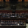 Il Presidente della Repubblica, Giorgio Napolitano, pronuncia la formula del giuramento