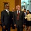 Visita alla Camera dei deputati del Segretario generale dell'ONU, Kofi Annan