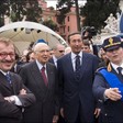 Il Presidente della Camera dei deputati, Gianfranco Fini, visita i padiglioni espositivi