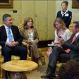 Il Presidente della Camera dei deputati, Gianfranco Fini, a colloquio con il Primo Ministro del Montenegro, Milo Djukanovic
