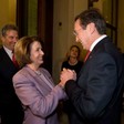 Il Presidente della Camera dei deputati, Gianfranco Fini, riceve la Speaker della Camera dei Rappresentanti degli Stati Uniti d'America, Nancy Pelosi
