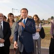 Cento (Fe) - Il Presidente della Camera Gianfranco Fini alla cerimonia di intitolazione di una via della città  a Viviana Manservisi