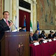 Palazzo Montecitorio - Il Presidente della Camera Gianfranco Fini interviene alla Giornata parlamentare in occasione del Vertice mondiale sulla sicurezza alimentare