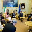 Il Presidente della Camera dei deputati, Gianfranco Fini, incontra a Montecitorio presso la Sala del Cavaliere una delegazione del Doha International Center for Interfaith Dialogue