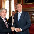 Londra - Il Presidente della Camera dei deputati Gianfranco Fini incontra lo Speaker della Camera dei Comuni John Bercow