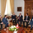 Il Presidente della Camera dei deputati Gianfranco Fini riceve il Primo Ministro di Tunisia Hamadi Jebali