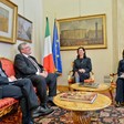 La Presidente della Camera dei deputati, Laura Boldrini, riceve l'Ambasciatore di Israele, Naor Gilon